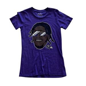 NFL Majestic Threads Women’s SM Lamar Jackson Baltimore Ravens Graphic T-shirt